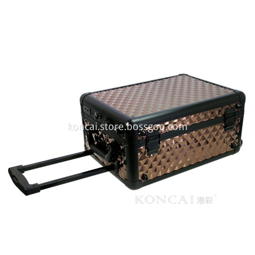 Beauty Cosmetics Make Up Train Case Expandable Makeup Case